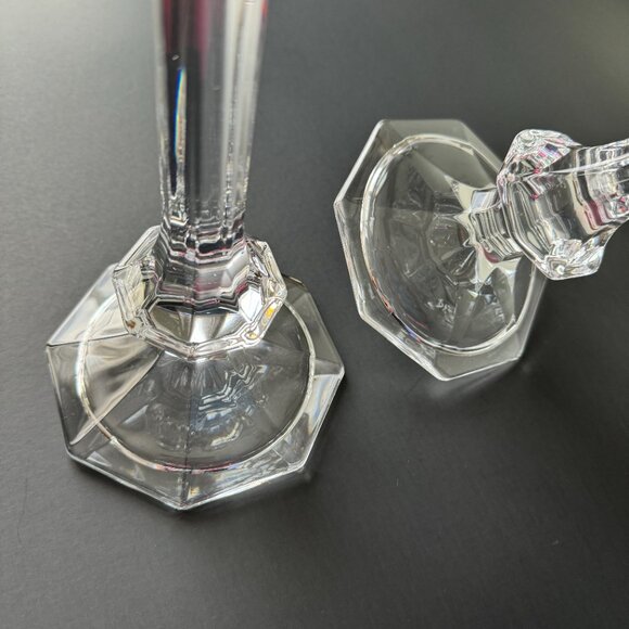 Crystal Candlestick Holder 8 Inch Tall - Picture 8 of 15